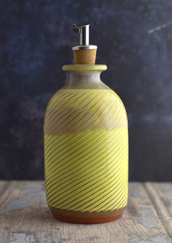 *SPECIAL* Slight Seconds Yellow Harris olive oil decanter