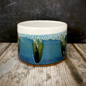 Straight Sided Snack Bowl - Peacock Feather