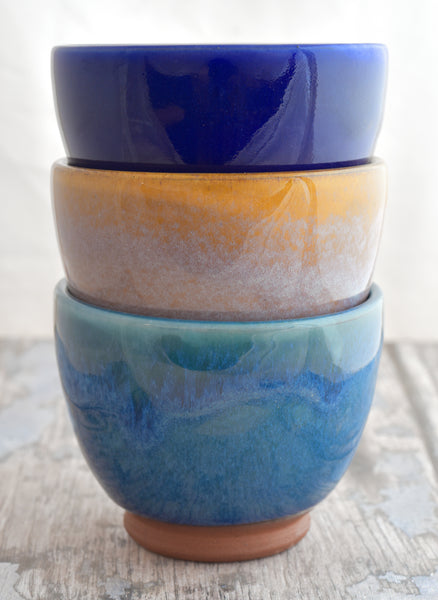 The Nibbles Bowl Set (set of 3) - Blue, Yellow, Purple