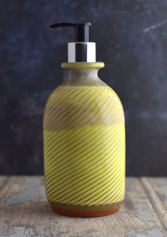*SPECIAL* Slight Seconds Yellow Harris soap dispenser (unfilled)