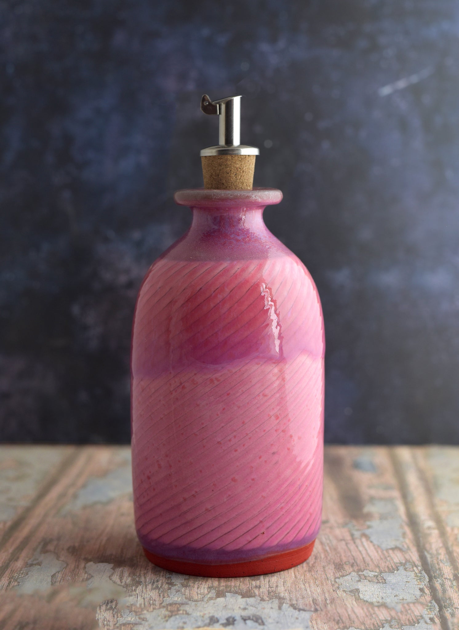 *SPECIAL* Slight Seconds Sea Thrift Pink Harris olive oil decanter