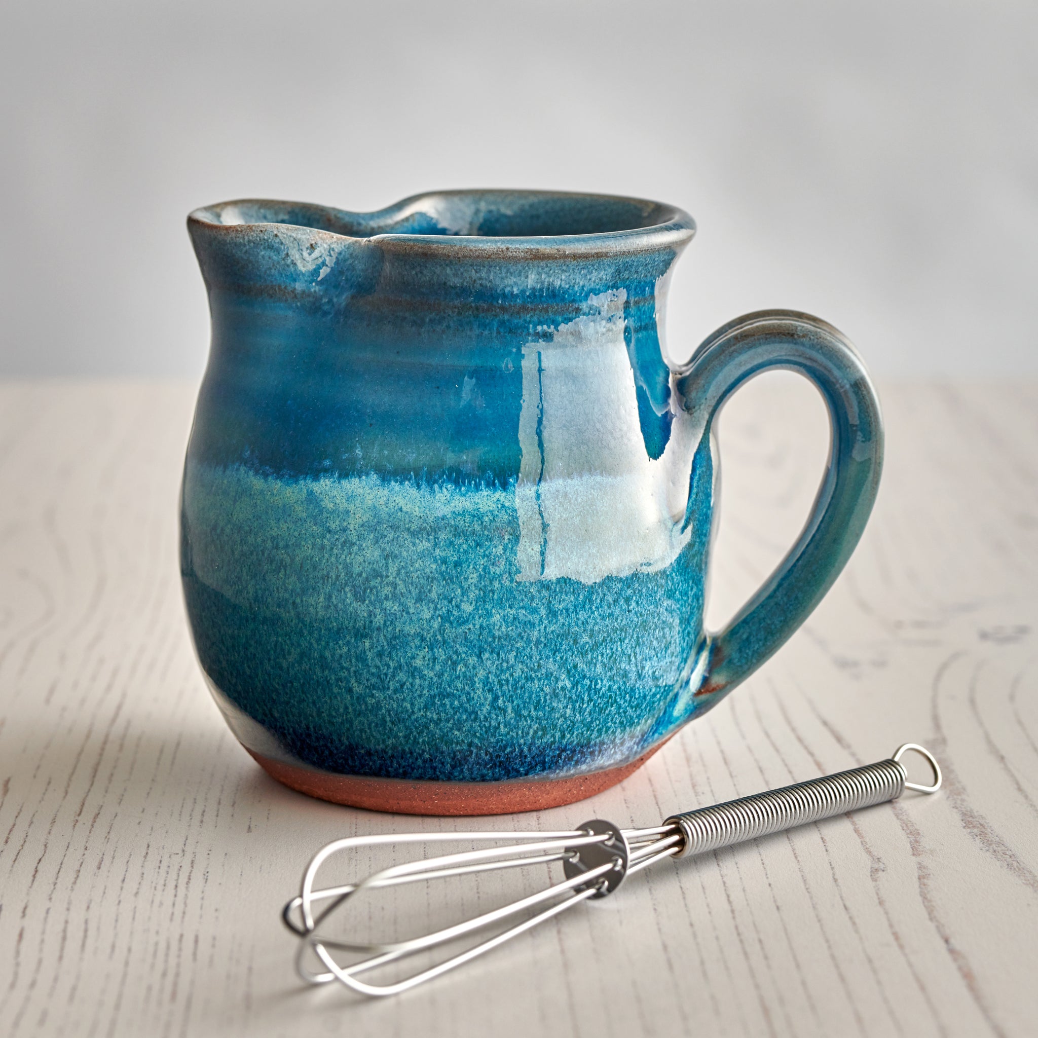 Salad Dressing Jug - Aqua Marine