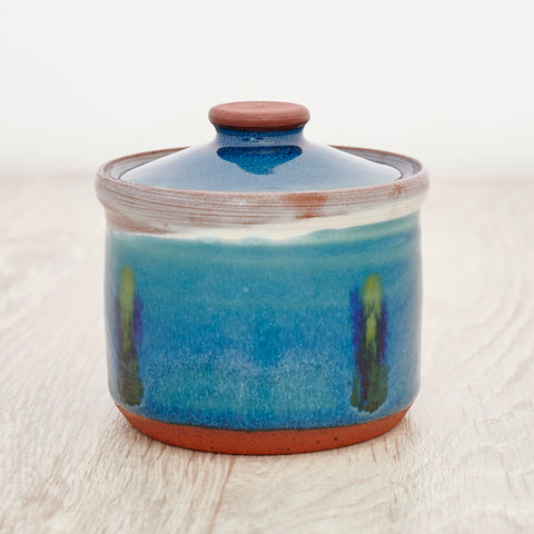 Butter Pot - Peacock Feather