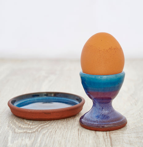 The Egg Cup and Saucer - Highland Heather