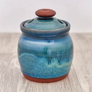 Garlic Pot - Aqua Marine