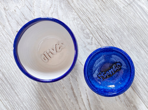 Olive & Stone Bowl in Blue (Boxed)