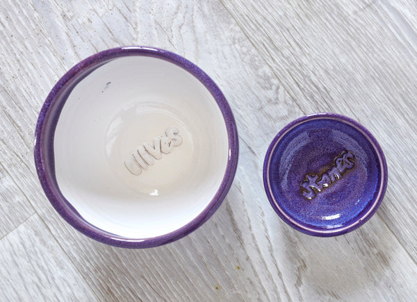 Olive & Stones Bowl in Purple