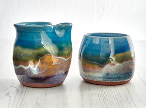 The Stewart Whisky Water Jug and Whisky Tumbler Set - Summer Tide